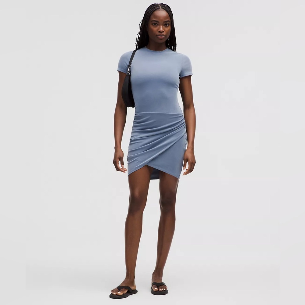 NWT‎ Lululemon Drapey Softstreme Wrap-Skirt T-Shirt Dress
